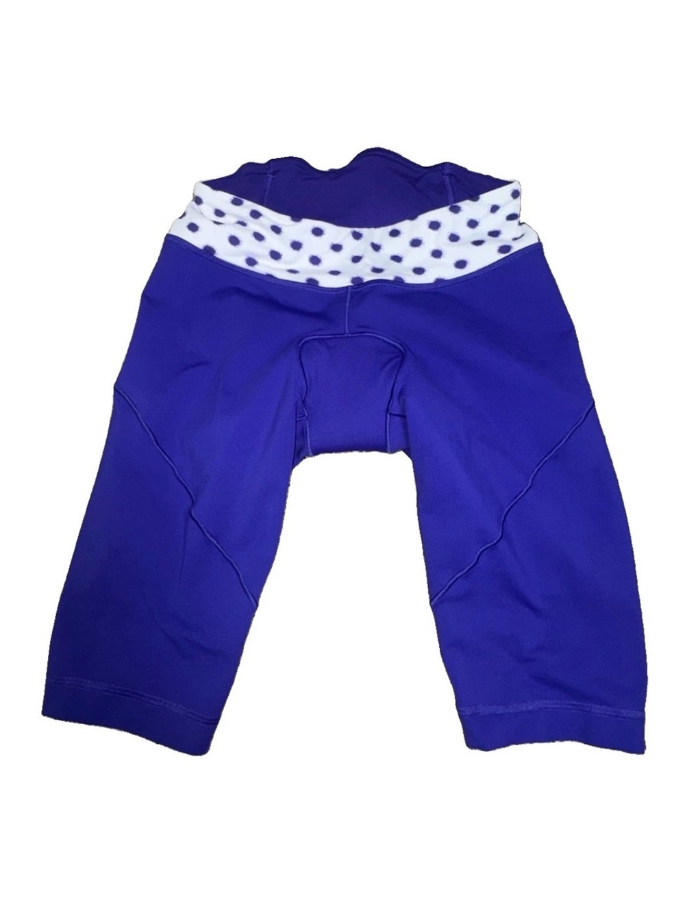 Lululemon Size 4 Presta Padded Short Bruised Berry High Noon Dot White Cycling - Picture 2 of 9